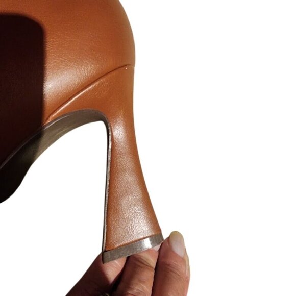 JustFab Alice Boot Cognac Brown Knee High Bootie Women's 8 - Picture 12 of 14